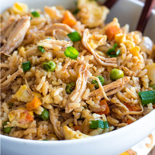 SHREDDED BEEF FRIED BASMATI RICE PLANTEIN WITH TWO PROTEIN [FISH AND BEEF OR CHICKEN AND BEEF]
